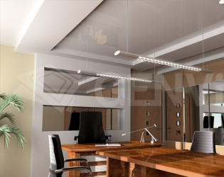 Натяжной потолок в офисе