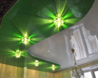 Многоуровневые натяжные потолки